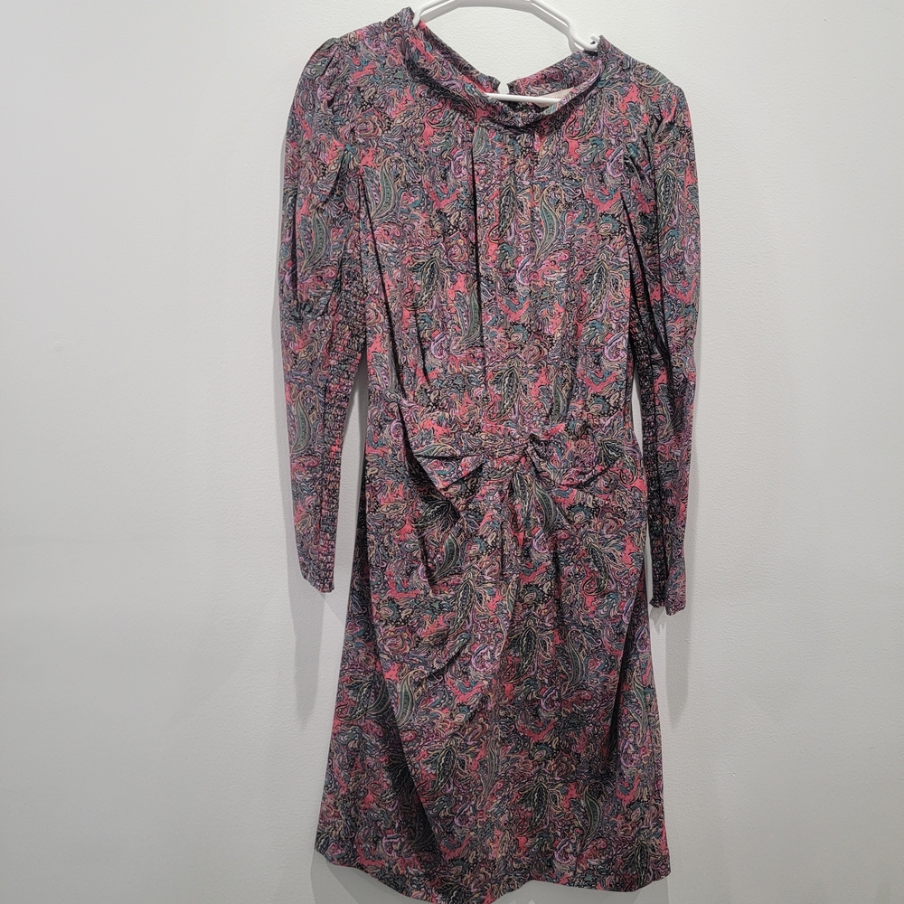 🆕️Rebecca Taylor Multicolor Paisley Long Sleeve Dress Sz 10